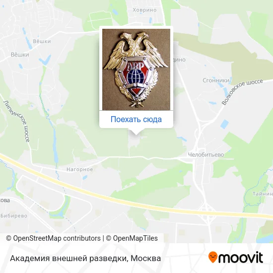 Карта Академия внешней разведки