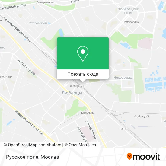 Карта Русское поле