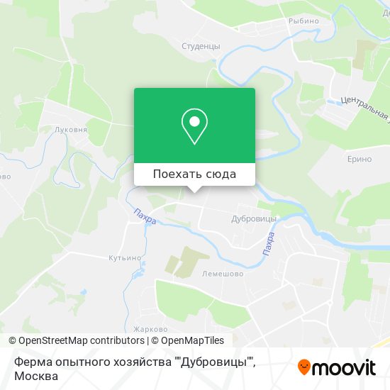 Карта Ферма опытного хозяйства ""Дубровицы""