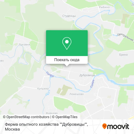 Карта Ферма опытного хозяйства ""Дубровицы""