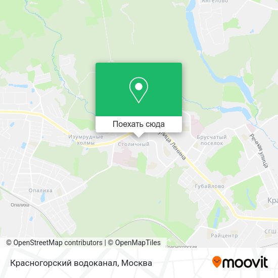 Карта Красногорский водоканал