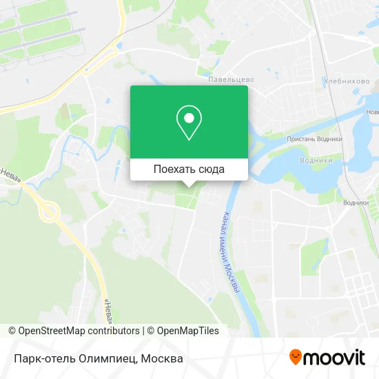 Карта Парк-отель Олимпиец