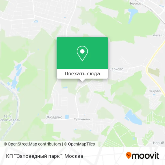 Карта КП ""Заповедный парк""