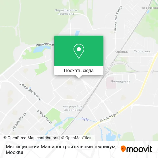 Карта Мытищинский Машиностроительный техникум