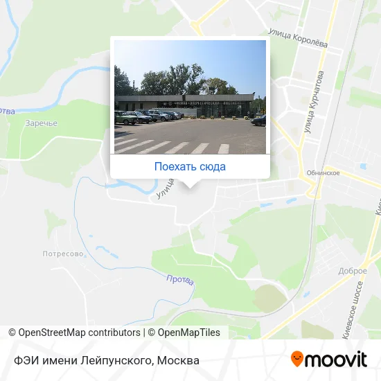 Карта ФЭИ имени Лейпунского