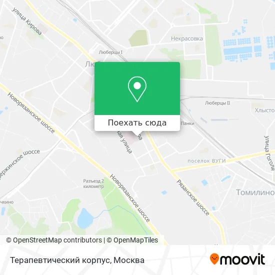 Карта Терапевтический корпус