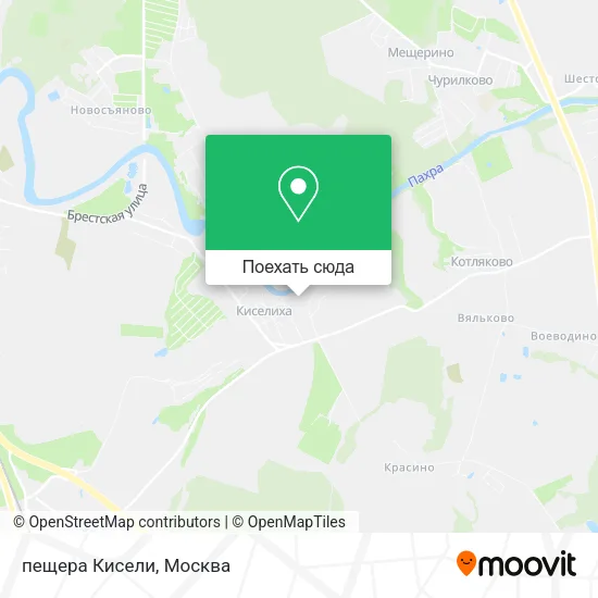 Карта пещера Кисели