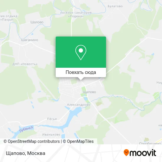 Карта Щапово