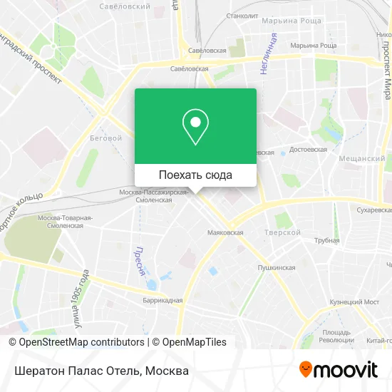 Карта Шератон Палас Отель