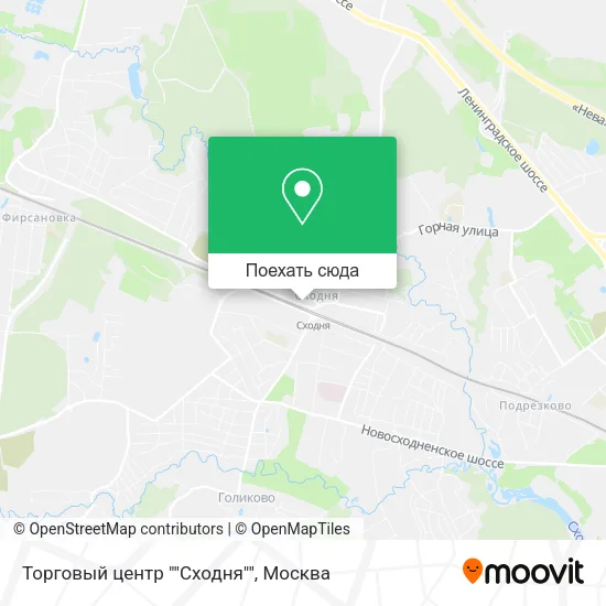 Карта Торговый центр ""Сходня""