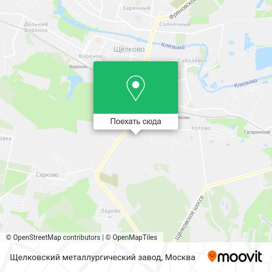 Карта Щелковский металлургический завод