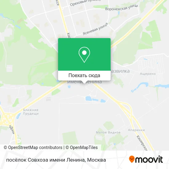 Карта посёлок Совхоза имени Ленина