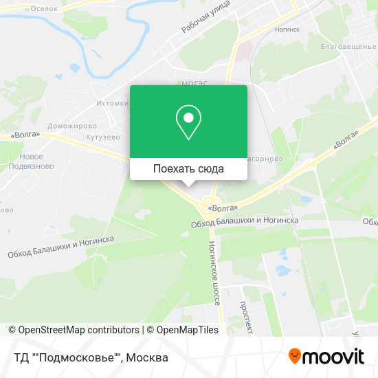 Карта ТД ""Подмосковье""