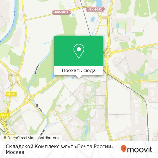 Карта Складской Комплекс Фгуп «Почта России»