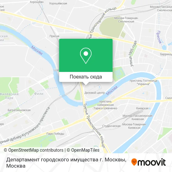 Карта Департамент городского имущества г. Москвы