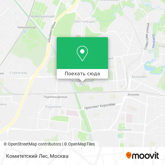 Карта Комитетский Лес