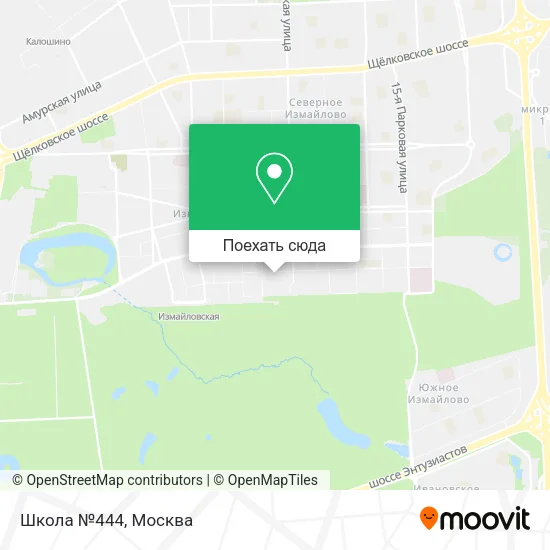 Карта Школа №444