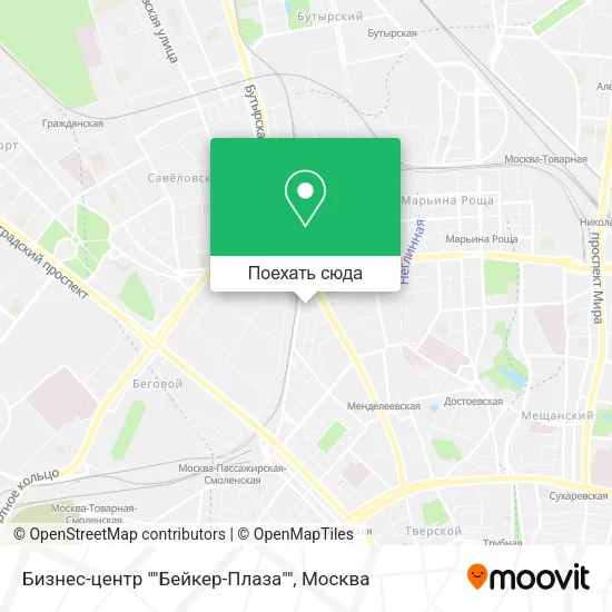 Карта Бизнес-центр ""Бейкер-Плаза""