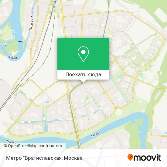 Карта Метро "Братиславская