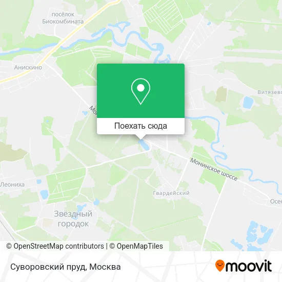 Карта Суворовский пруд
