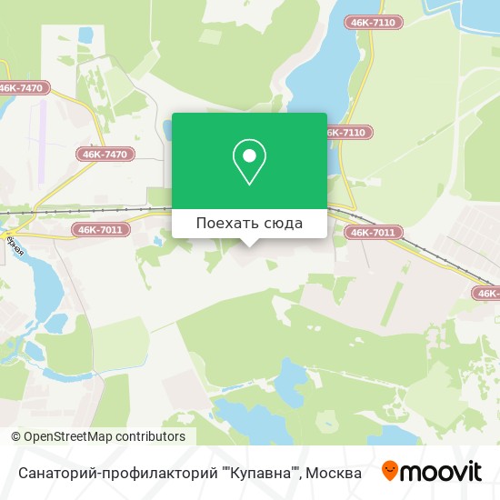 Карта Санаторий-профилакторий ""Купавна""