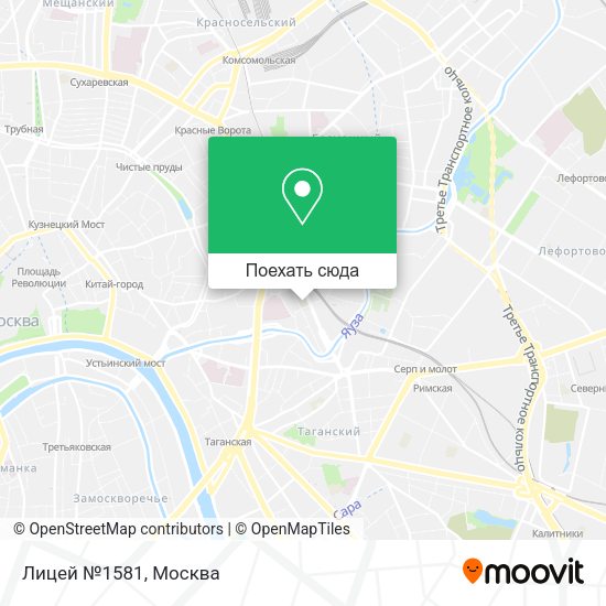 Карта Лицей №1581
