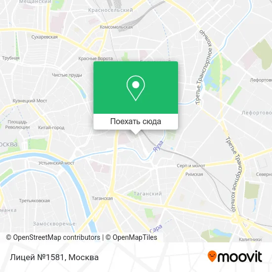 Карта Лицей №1581