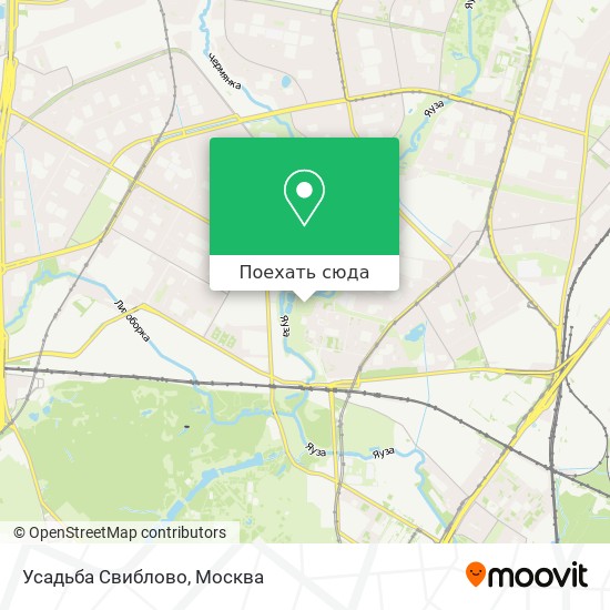 Карта Усадьба Свиблово