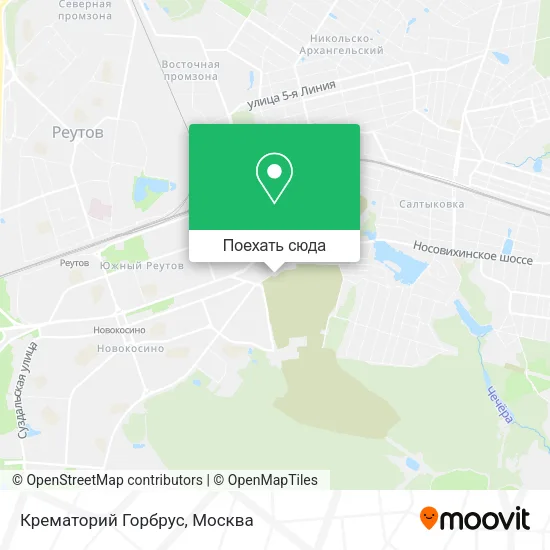Карта Крематорий Горбрус