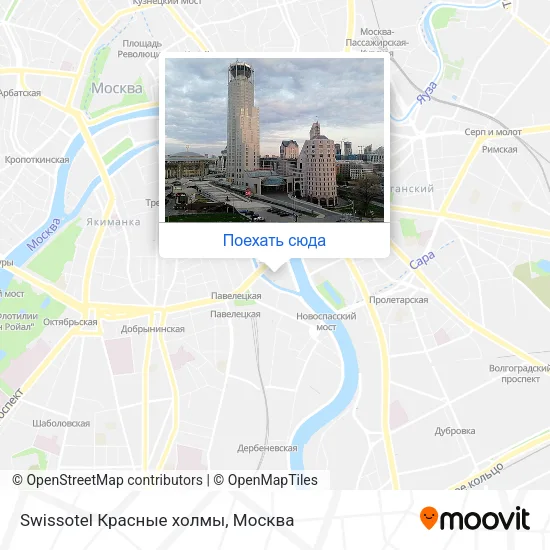 Карта Swissotel Красные холмы
