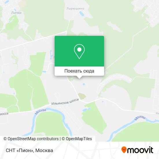 Карта СНТ «Пион»