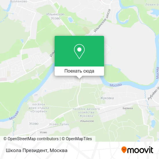 Карта Школа Президент