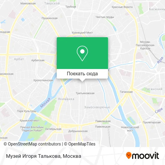 Карта Музей Игоря Талькова