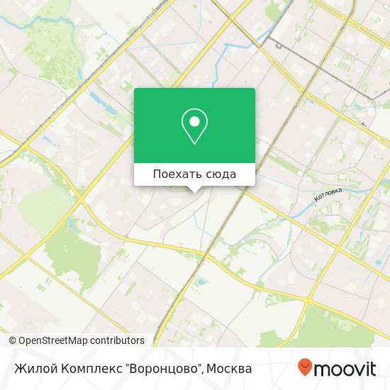 Карта Жилой Комплекс "Воронцово"