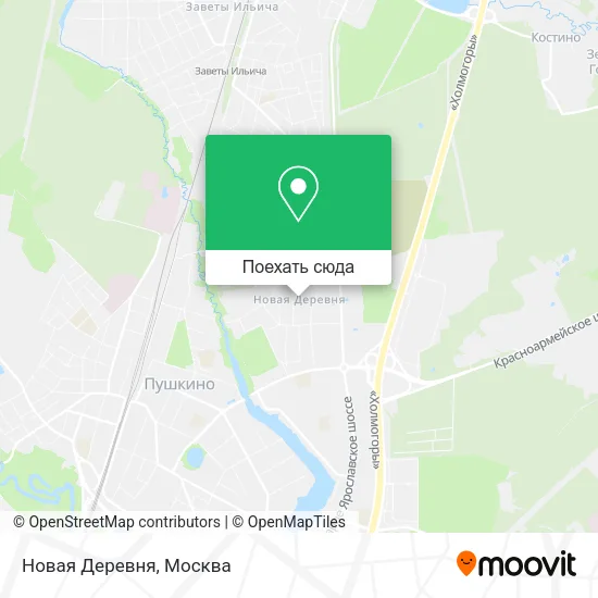 Карта Новая Деревня