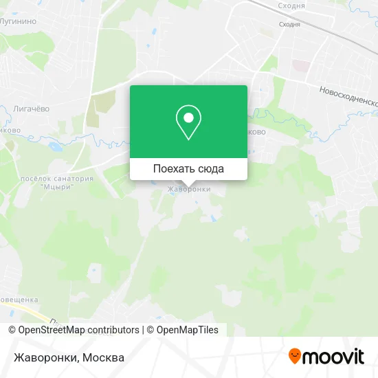 Карта Жаворонки