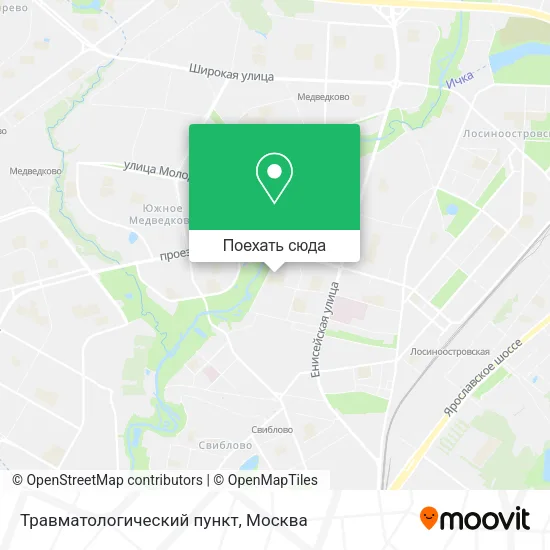 Карта Травматологический пункт
