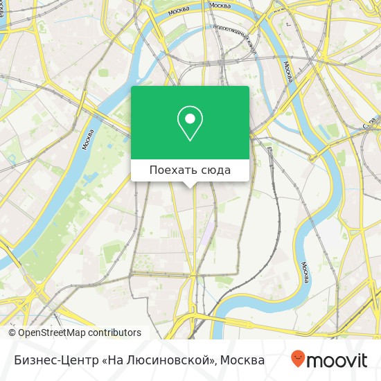 Карта Бизнес-Центр «На Люсиновской»