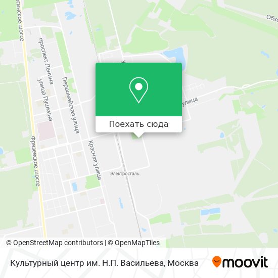 Карта Культурный центр им. Н.П. Васильева