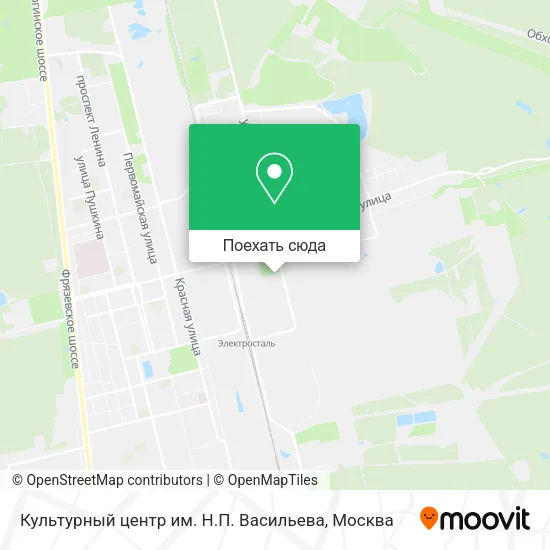Карта Культурный центр им. Н.П. Васильева