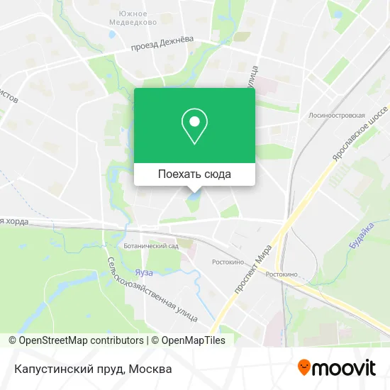 Карта Капустинский пруд