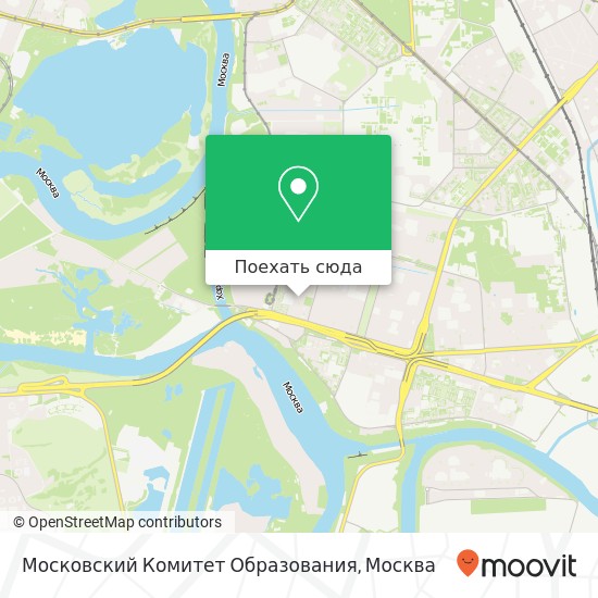 Карта Московский Комитет Образования