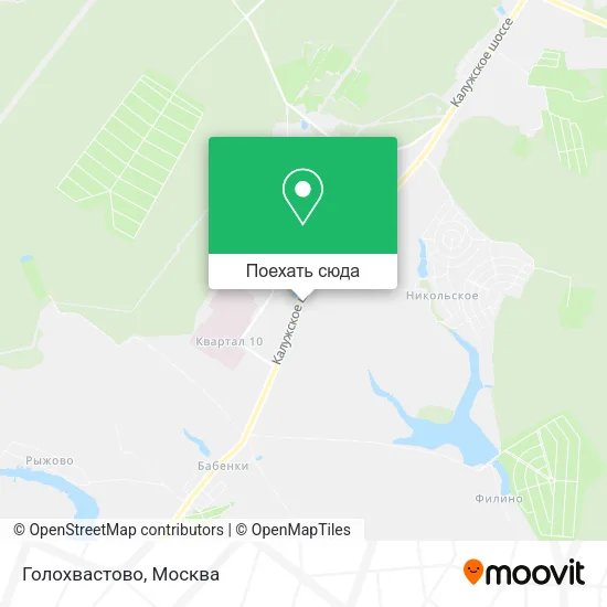 Карта Голохвастово