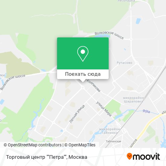 Карта Торговый центр ""Петра""