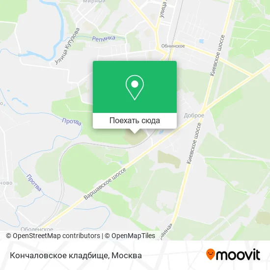 Карта Кончаловское кладбище
