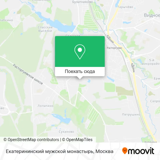 Карта Екатерининский мужской монастырь
