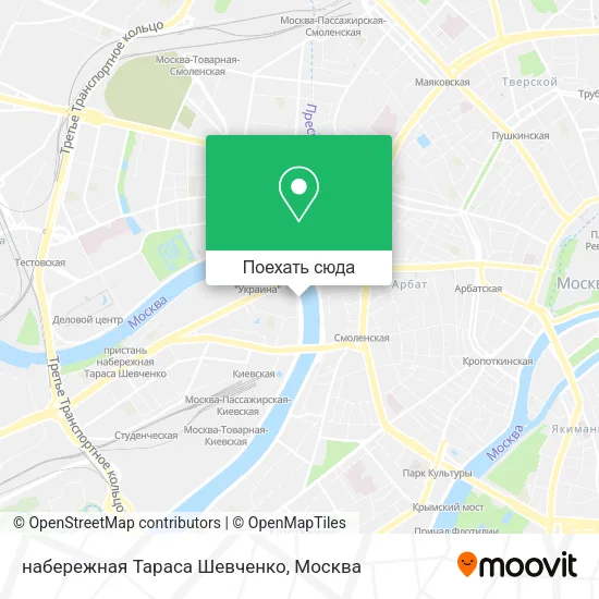 Карта набережная Тараса Шевченко