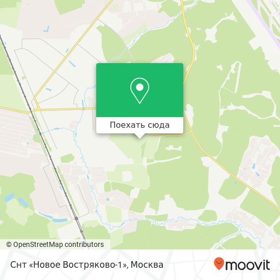 Карта Снт «Новое Востряково-1»