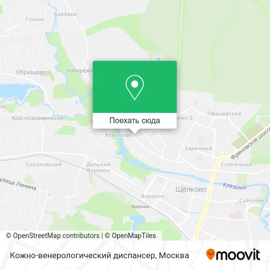 Карта Кожно-венерологический диспансер