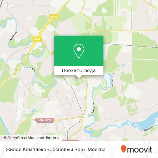 Карта Жилой Комплекс «Сосновый Бор»